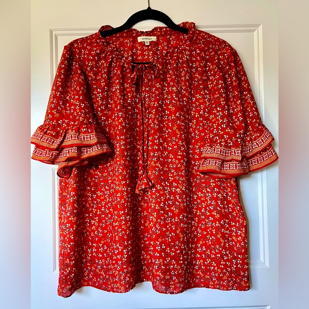 Max Studio Womens XL Blouse